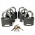 Замки навесные Apecs PD-01-63 (6Locks+5Keys) 11651